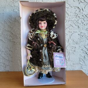 Christina Verdi Fine Genuine Porcelain Doll Green Dress Collection Edition-2003